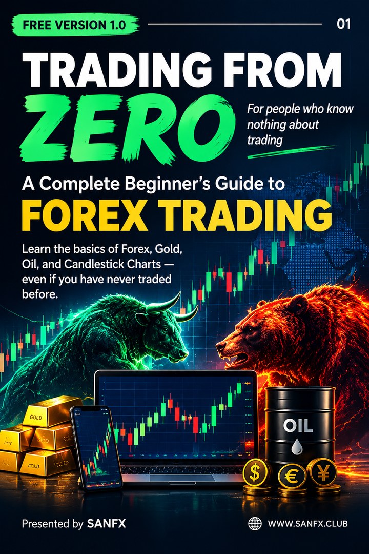 Cover of the free PDF: Trading From Zero, a complete beginner's guide to Forex trading
